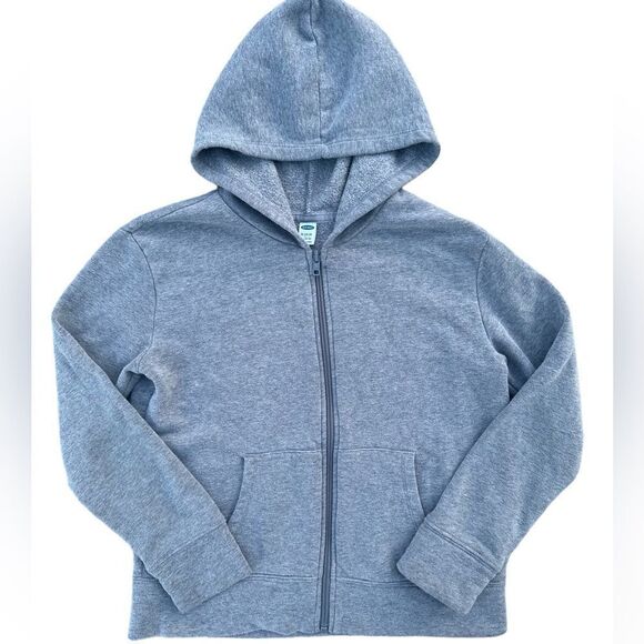 Old Navy Girls Basic Grey Zip Hoodie Size XL - Picture 1 of 4